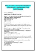 Class D License &ndash; Academic Year 2026&sol;2027 &ndash; &NewLine;Comprehensive Examination with Q&A &vert; &NewLine;Verified Questions 