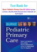 Test Bank for Burns' Pediatric Primary Care 8th Edition by Dawn Lee Garzon  Complete Latest Verified Guide