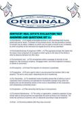 KENTUCKY REAL ESTATE EVALUATION TEST ANSWERS AND QUESTIONS SET A&period;pdf