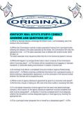 KENTUCKY REAL ESTATE STUDYS CORRECT ANSWERS AND QUESTIONS SET A&period;pdf
