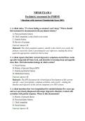 NR548 Exams 1&comma; 2&comma; 3 & 4 Compilation Psychiatric Assessment for the PMHNP&vert; Questions with Answers&vert; Chamberlain&vert; Score 100&percnt;