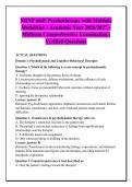 NRNP 6645 Psychotherapy with Multiple &NewLine;Modalities &ndash; Academic Year 2026&sol;2027 &ndash; &NewLine;Midterm Comprehensive Examination &vert; &NewLine;Verified Questions 