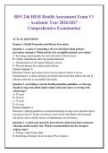BSN 246 HESI Health Assessment Exam V1 &ndash; Academic Year 2026&sol;2027 &ndash; &NewLine;Comprehensive Examination