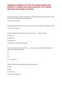 MINNESOTA PLUMBING TEST PREP FOR JOURNEYWORKER AND MASTERS PT&period;5 BRAND NEW ACTUAL EXAM WITH 100&percnt; VERIFIED QUESTIONS AND CORRECT SOLUTIONS&NewLine;