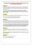  AHIP General Compliance Updated Actual Questions and&NewLine;Correct Answers &lpar;2026-2027&rpar;