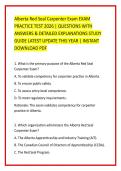 Alberta Red Seal Carpenter Exam EXAM &NewLine;PRACTICE TEST 2026 &vert; QUESTIONS WITH &NewLine;ANSWERS & DETAILED EXPLANATIONS STUDY &NewLine;GUIDE LATEST UPDATE THIS YEAR &vert; INSTANT &NewLine;DOWNLOAD PDF