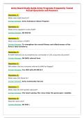 Army Board Study Guide Army Programs Frequently Tested&NewLine;Actual Questions and Answers