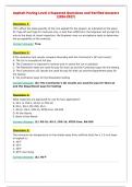 Asphalt Paving Level 2 Expected Questions and Verified Answers&NewLine;&lpar;2026-2027&rpar;&NewLine;