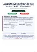 PN 2006 Quiz 3 &vert; Questions and Answers with Rationales  & Why the Other Answers Are Wrong & References &vert; 2026&sol;27 Updated  &vert; A&plus; Guide &vert; 100&percnt; Correct - Sprott Shaw College