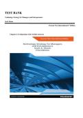 Test Bank & Instructor Manual for Technology Strategy for Managers and Entrepreneurs by Scott A&period; Shane &ndash; 1st Edition Complete Chapters 1-16 with Verified Answers