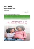 Test Bank for Maternity and Pediatric Nursing 5th Edition by Ricci&comma; Kyle & Carman &ndash; All Chapters Complete with Verified Answers & NCLEX-Style Questions