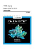 Test Bank for Chemistry&colon; An Atoms First Approach 3rd Edition by Zumdahl &ndash; All Chapters Complete &lpar;Questions & Verified Answers&rpar;