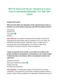 BIO 101 Final Exam Review &vert; Questions & Correct Answers with Detailed Rationales &vert; New 2026&ndash;2027 Update 