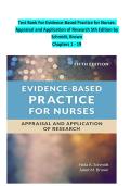 Evidence-Based Practice for Nurses&colon; Appraisal and Application of Research&comma; 5th Edition by Schmidt & Brown&NewLine;