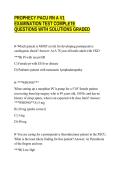 PROPHECY PACU RN A V1&NewLine;EXAMINATION TEST COMPLETE&NewLine;QUESTIONS WITH SOLUTIONS GRADED