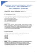 NBRC EXAM 2026&sol;2027 &vert; RESPIRATORY THERAPY &vert; 100 VERIFIED Q&A &vert; DETAILED RATIONALES &vert; PASS GUARANTEED &ndash; A&plus; GRADED