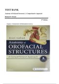 Test Bank for Anatomy of Orofacial Structures 8th Edition by Brand & Isselhard &ndash; Complete Chapters 1-36 with Rationalized Answers