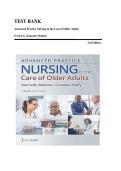 Test Bank for Advanced Practice Nursing in the Care of Older Adults 3rd Edition by Kennedy-Malone &ndash; Complete Exam Questions & Answers