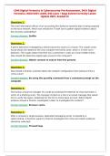 C840 Digital Forensics in Cybersecurity Pre-Assessment&comma; D431 Digital&NewLine;Forensics&comma; WGU D431 LAWS&comma; D43 Laws &plus; Regs Solved Correctly Latest&NewLine;Update 2027&comma; Graded A&plus;