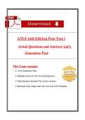 ATLS 10th Edition Post Test 1 &vert; Advanced Trauma Life Support Questions & Answers