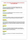 Chapter 1 The Surgical Technologist Questions and Answers&NewLine;Latest Update 2027