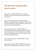 EVR 2001 Exam 1 Questions With Correct Answers