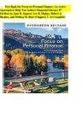 Test Bank for Focus on Personal Finance&colon; An Active Approach to Help You Achieve Financial Literacy&comma; 8th Edition by Kapoor&comma; Dlabay&comma; Hughes & Hart &vert; Chapters 1&ndash;14