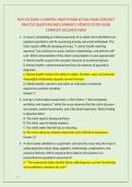 NUR 253 EXAM 1-4 MENTAL HEALTH EXAM ACTUAL EXAM 2026&sol;2027 &NewLine;PRACTICE QUESTIONS AND CURRENTLY UPDATED STUDY GUIDE &NewLine;COMPLETE ACCURATE EXAM