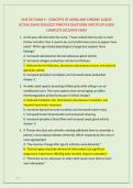 NUR 257 EXAM 4 &ndash; CONCEPTS OF AGING AND CHRONIC ILLNESS &NewLine;ACTUAL EXAM 2026&sol;2027 PRACTICE QUESTIONS AND STUDY GUIDE &NewLine;COMPLETE ACCURATE EXAM