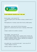 NR 446 Collaborative Leadership Exam 1 Study Guide 2026&sol;2027 &vert; Nursing Leadership Questions & Answers