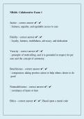 NR 446 Collaborative Exam 1 2026&sol;2027 &vert; Nursing Leadership & Collaboration &vert; Questions & Answers