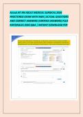 Actual ATI RN ADULT MEDICAL SURGICAL 2026 &NewLine;PROCTORED EXAM WITH NGN &rsqb; ACTUAL QUESTIONS &NewLine;AND CORRECT ANSWERS &lpar;VERIFIED ANSWERS&rpar; PLUS &NewLine;RATIONALES 2026 Q&A &vert; INSTANT DOWNLOAD PDF 