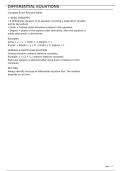 Differential Equations Complete Exam Revision Notes &vert; Formulas&comma; Methods & Solved Questions