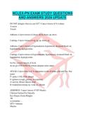 NCLEX-PN EXAM STUDY QUESTIONS AND ANSWERS 2026 UPDATE