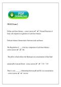NR 412 Exam 2 2026&sol;2027 &vert; Pathophysiology Nursing Questions & Answers &vert; Study Guide