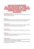 AACN PCCN EXAM REVIEW&colon; &NewLine;MULTISYSTEM GRADE A&plus; COMPLETE &NewLine;EXAM QUESTIONS AND 100&percnt; VERIFIED &NewLine;ANSWERS &lpar;2026&sol;2027&rpar; PASS &NewLine;GUARANTEE 