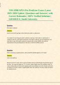 NSG 6998 APEA Pre-Predictor Exam Latest &period;2025-2026 Update Questions and Answers&period;