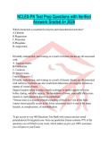 NCLEX-PN Test Prep Questions with Verified Answers Graded A&plus; 2026