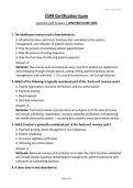 Certified Specialist Payment & Reimbursement &lpar;CSPR&rpar; Certification Exam Questions with Answers &vert; UPDATED&vert;SCORE 100&percnt;&NewLine;