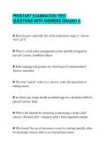 PROSTART EXAMINATION TEST&NewLine;QUESTIONS WITH ANSWERS GRADED A