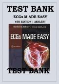ECGs Made Easy &vert; 6th Edition &vert; Barbara Aehlert &vert; Full Test Bank with Answers&NewLine;