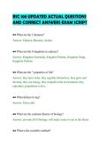 BSC 108 UPDATED ACTUAL QUESTIONS&NewLine;AND CORRECT ANSWERS EXAM SCRIPT