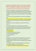 SC PROPERTY MANAGEMENT EXAM &sol; ACTUAL SOUTH CAROLINA &NewLine;PROPERTY MANAGEMENT LICENSING ACTUAL EXAM TEST BANK &NewLine;2026&sol;2027 PRACTICE QUESTIONS AND STUDY GUIDE EXAM 