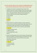 SJVC RCP 100 FINAL EXAM ACTUAL 2026&sol;2027 COMPREHENSIVE HIGH &NewLine;YIELD PRACTICE QUESTIONS AND STUDY GUIDE ACCURATE EXAM 