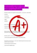 Operations and Supply Chain Management Mid Term study notes verified to pass 2026&sol;2027