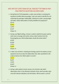 WIZZ AIR TCDT LATEST EXAM ACTUAL 2026&sol;2027 TEST BANK & HIGH &NewLine;YIELD PRACTICE QUESTIONS ACCURATE EXAM 