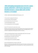 HESI A2 Reading Comprehension V1 & V2 &vert; Latest Update 2026&sol;2027 &vert; 200 Practice Questions & Detailed Answers &vert; Actual Q&A with Verified Answers &vert; A&plus; Graded