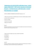 Washington First Aid & CPR Certification Exam &vert; Latest Update 2026&sol;2027 &vert; 200 Practice Questions & Detailed Answers &vert; Verified Answers with Rationales &vert; Instant PDF Download &vert; A&plus; Graded&NewLine;&NewLine;
