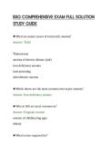 BSG COMPREHENSIVE EXAM FULL SOLUTION&NewLine;STUDY GUIDE&NewLine;