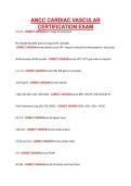 ANCC CARDIAC VASCULAR &NewLine;CERTIFICATION EXAM 